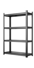 4 Tier Adjustable Storage Rack, Metal Storage Shelving Standing Storage Shelf