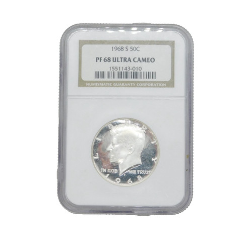 Usa graded kennedy silver half - usa,