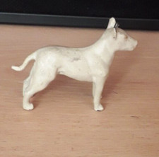 SMALL BULL TERRIER METAL ORNAMENT BULL TERRIER DOG MODEL