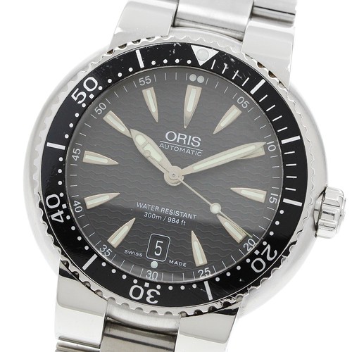 Oris divers 7533p date black - date,