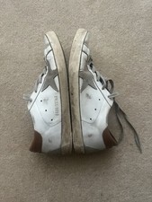 Golden Goose Superstar Distressed Leather Sneakers Size 39