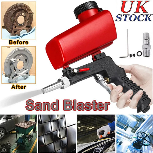 Pot air sandblaster kit - kit, grit