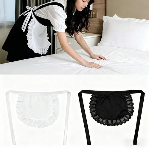 Maid waist apron dual - waist, w/