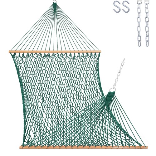 Cotton rope double hammock - rope,