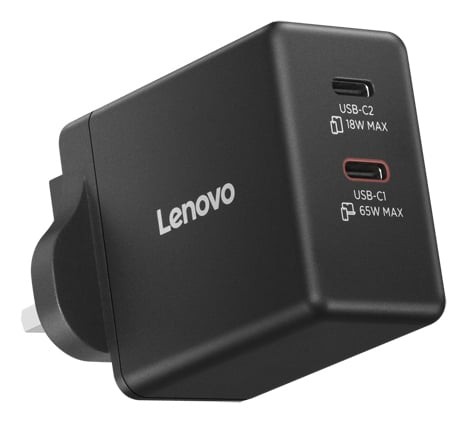 Lenovo 65w dual usb gan - 65w, usb-c