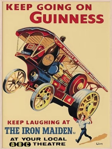 Guinness vintage metal - metal, sign