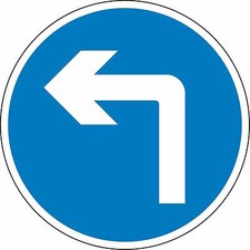 Road traffic Turn left ahead