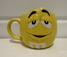 M&M's World Large 3D Ceramic Expressions Character Mug - Yellow Great Gift