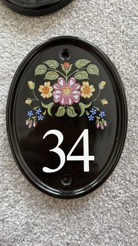 Ceramic house door - door, number