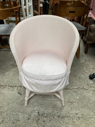Woven pink bedroom chair with - bedroom,