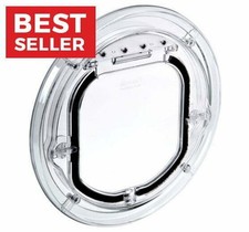 G-SDDC Pet-Tek Maxi Dual Glaze Glass Fitting Cat Flap clear