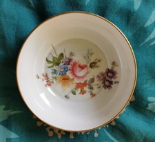 'Derby Poses' Gold Rimmed, Bone China, Trinket Dish by Royal Crown Derby
