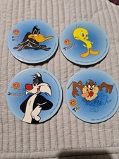 4x Looney Tunes Cork Coasters