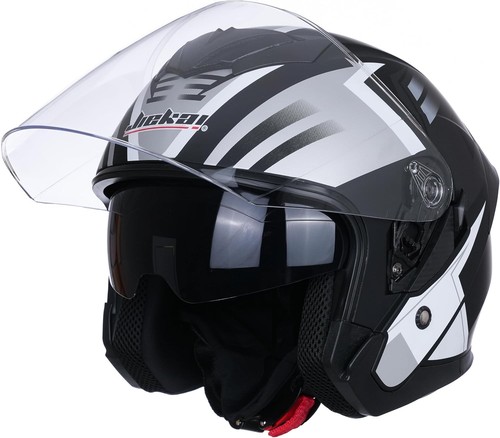 Open face motorcycle helmet - motorcycle,