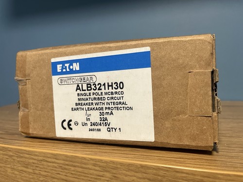 Eaton 32amp 30ma pod - rcbo, with