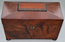 ANTIQUE WOODEN SARCOPHAGUS TEA