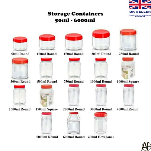 Plastic storage jar with screw - storage,