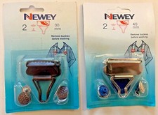 Dungaree Buckles / Clips. Newey. Metal.  Bronze 30mm /Silver 40mm Vintage. New.