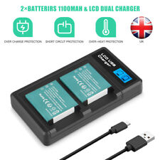 2× NP-BG1 NP-FG1 Battery + Charger For SONY CyberShot DSC-W100 DSC-W110 DSC-W115