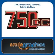 BMW R75/6 750cc Battery Cover Side Panel Stickers Decals Black Red Gold