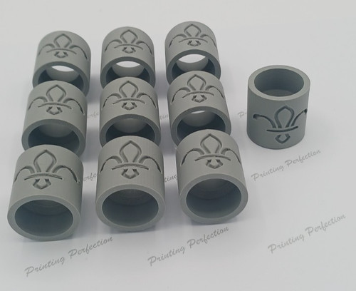 Grey scout woggle plastic - x,