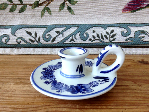 Vintage delft blue ceramic - blue",