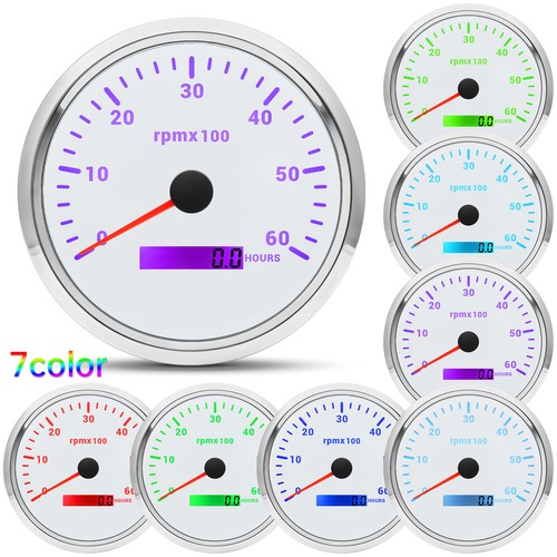 110mm white tachometer - 110mm,