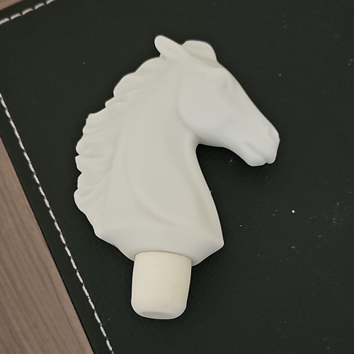 Lladro white horse - head, bottle