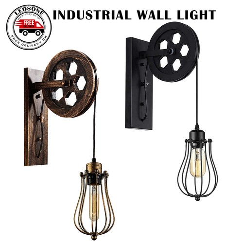 Retro vintage wall light - wall, shade