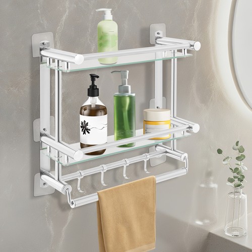 Bathroom shelf tempered glass - shelf,