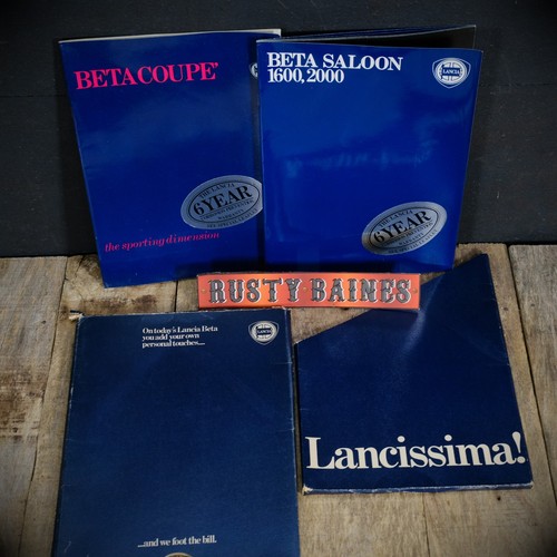 Original car brochure lancia - car,