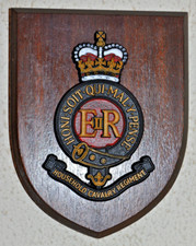 Household Cavalry Regiment regimental mess wall plaque shield