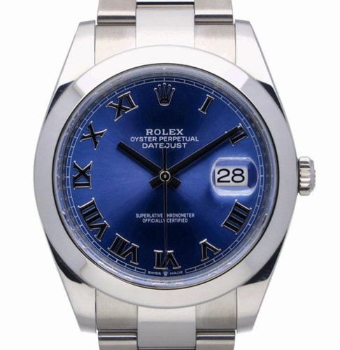 Rolex datejust blue unisex - datejust,