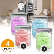 4 PACK Creami Tubs for Ninja