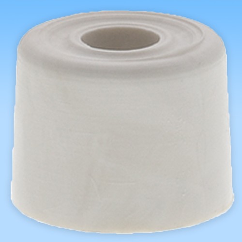 White rubber door stopper - white,