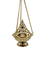 Large Hanging Brass Incense