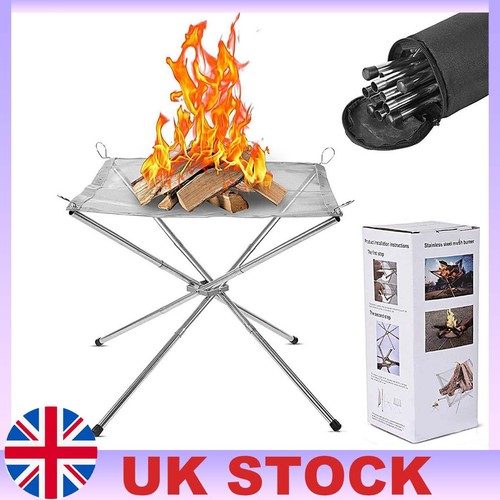 Portable folding fire - pit, for