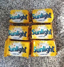 6 X Sunlight Bar Soap Original  For Laundry, Kitchen and Bathroom - 80g Each