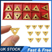 10x Lathe Carbide Triangular Tips Inserts Turning Cutting Tools TNMG 160404 NEW
