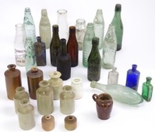 A selection of vintage/antique bottles