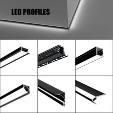 Black 2M Aluminium LED Strip