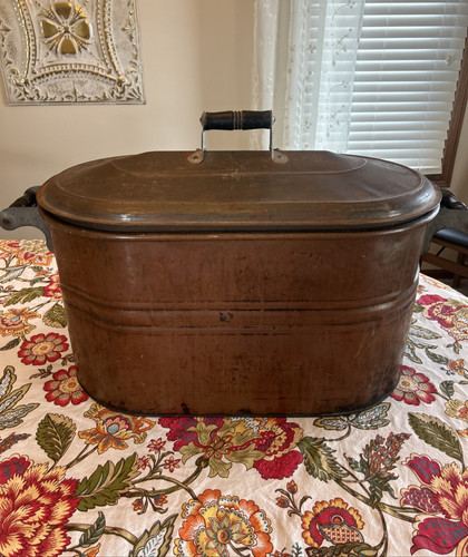 Vintage antique copper boiler - vintage,