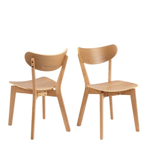 Roxby dining chairs oak set - chairs,