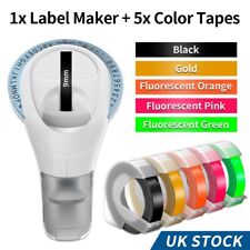 Dymo Omega Embossing Label Maker with 5PK Label Tapes 9mm Dymo Junior Embosser