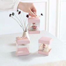 50Pcs Pink Cube Window Paper