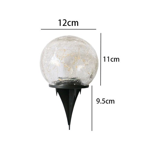 Solar powered led glass ball - solar,