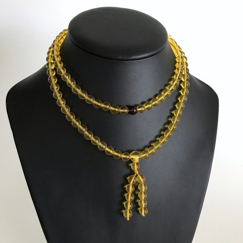 Amber mala round natural - amber,