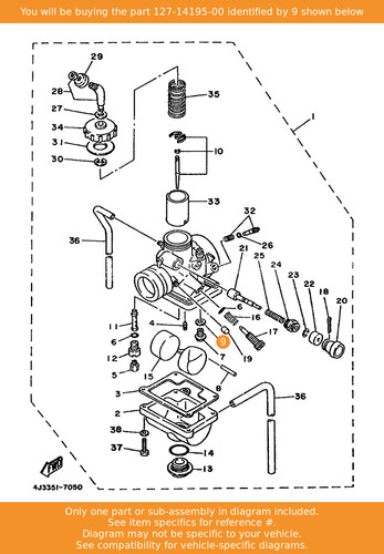 Yamaha washer needle - washer,,