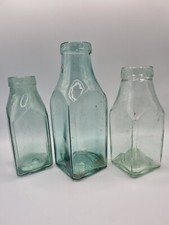 3 Vintage Pickle Bottles