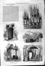 Old 1868 Lancaster Stalls Parish Church Castle Staircase King'S Arms Victorian